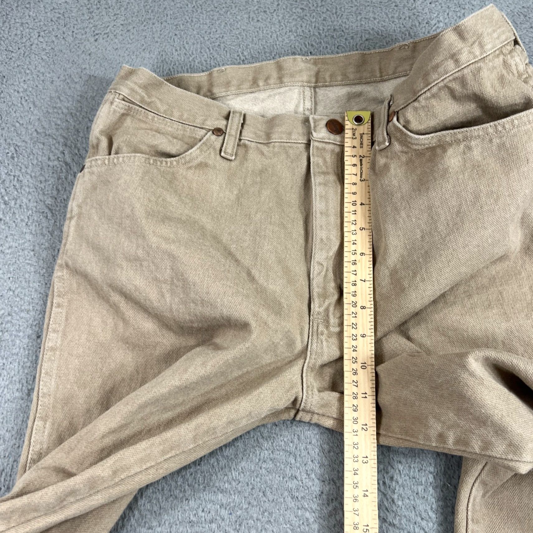 Wrangler Wrangler 1013MWZ Jeans Mens Tan Classic Straight Leg Denim 36x30 Size US 28 / EU 44 - 5 Thumbnail