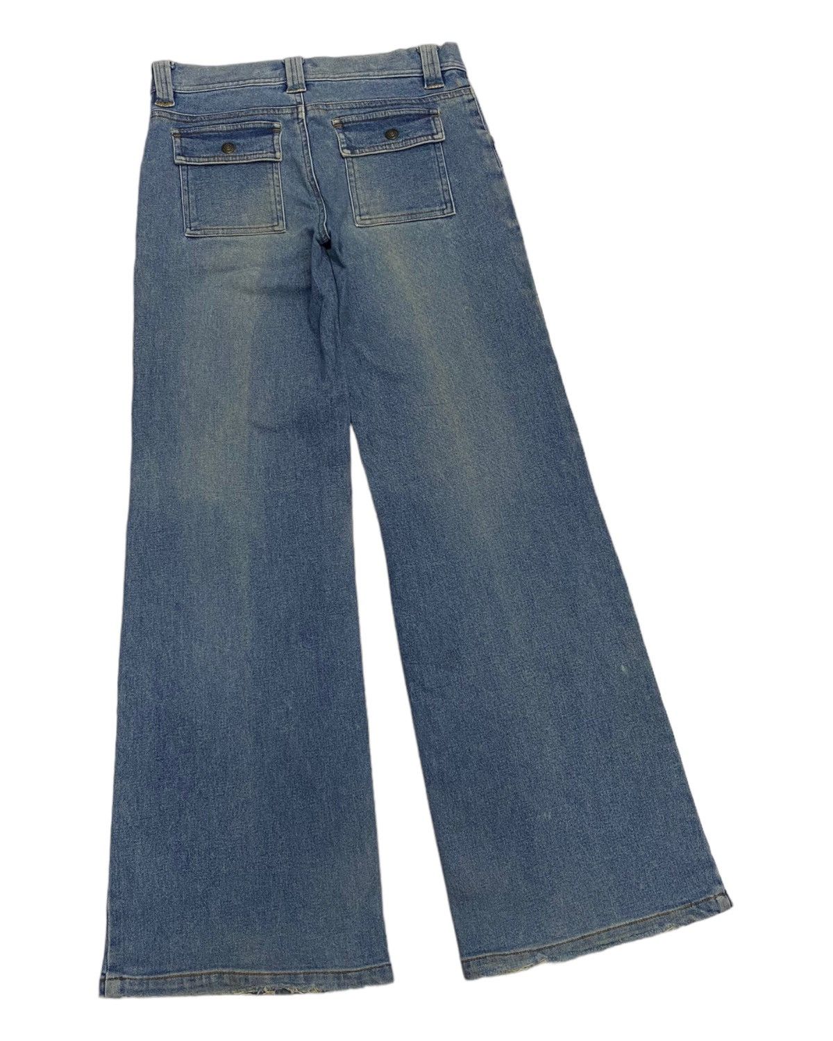 If Six Was Nine FLARE🔥POSH POPPYE BUSH PANTS FLARED DENIM JEANS Size US 29 - 7 Thumbnail
