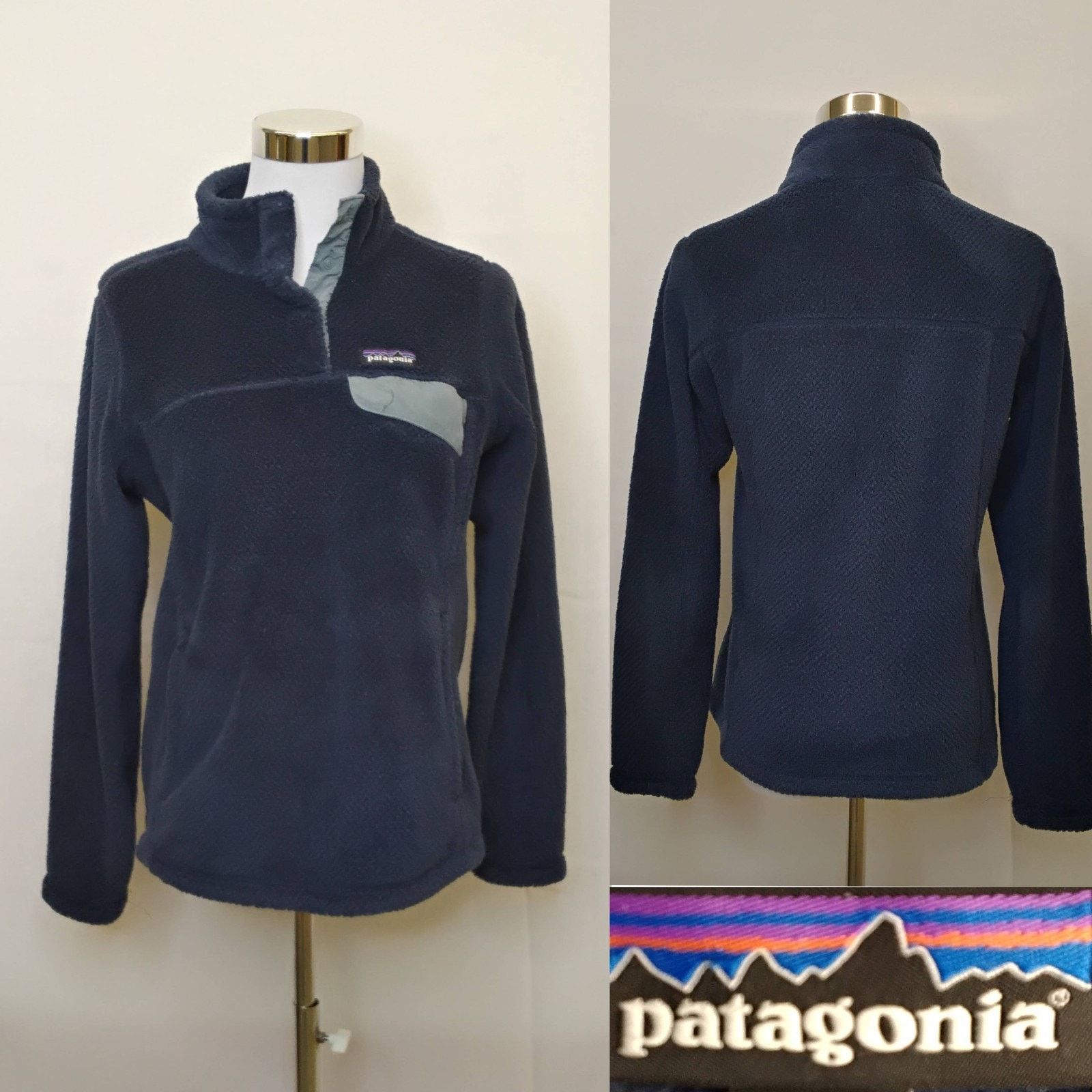 Patagonia Patagonia Re-Tool Snap-T Fleece Pullover Women's S Navy Blue Size S / US 4 / IT 40 - 1 Thumbnail