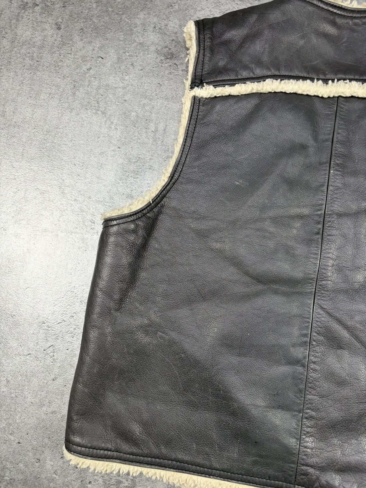 Levi's Vintage Levi’s Sherpa Leather Vest Zip Up Biker Style Size US L / EU 52-54 / 3 - 6 Thumbnail