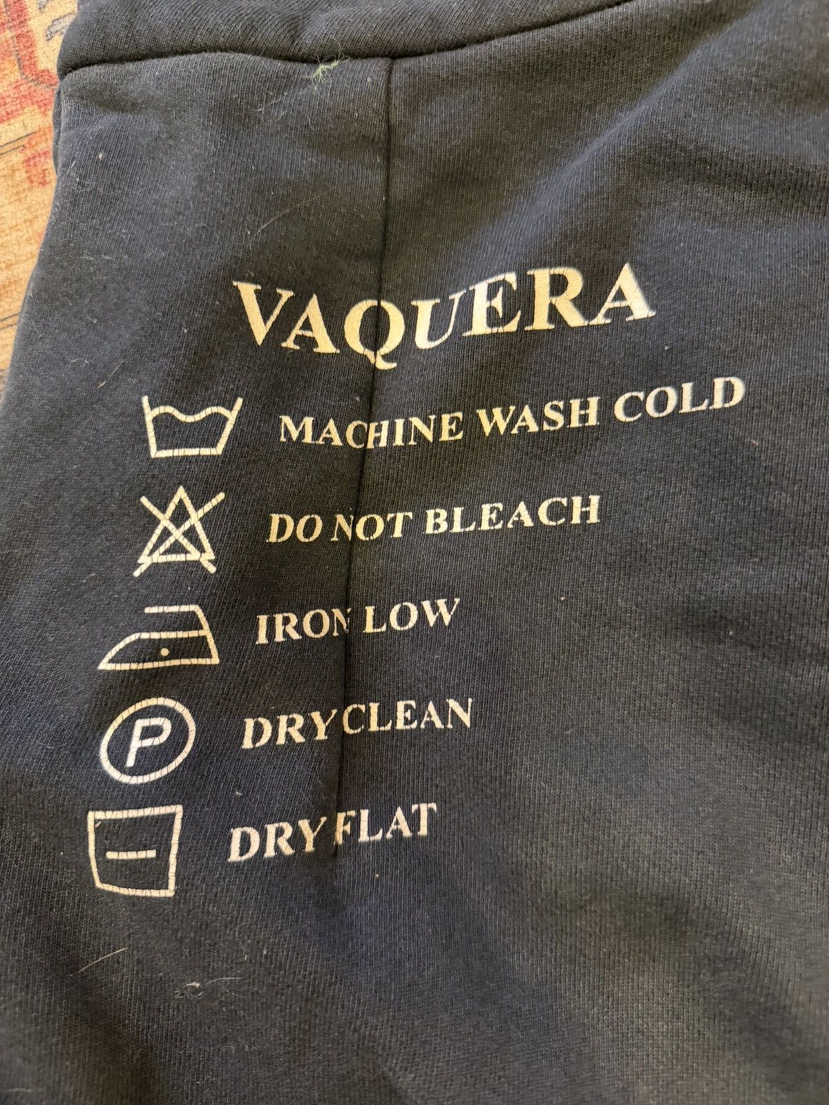 Vaquera Vaquera FW19 "Dry Clean Only" Baggy Drop Crotch Sweatpants Size US 30 / EU 46 - 4 Thumbnail