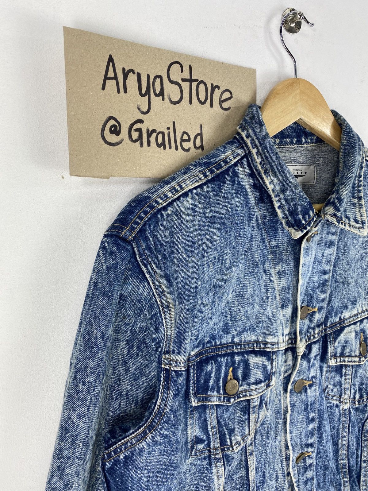 Japanese Brand Vintage 90’s Denim Jacket by Fittz Size US S / EU 44-46 / 1 - 2 Thumbnail