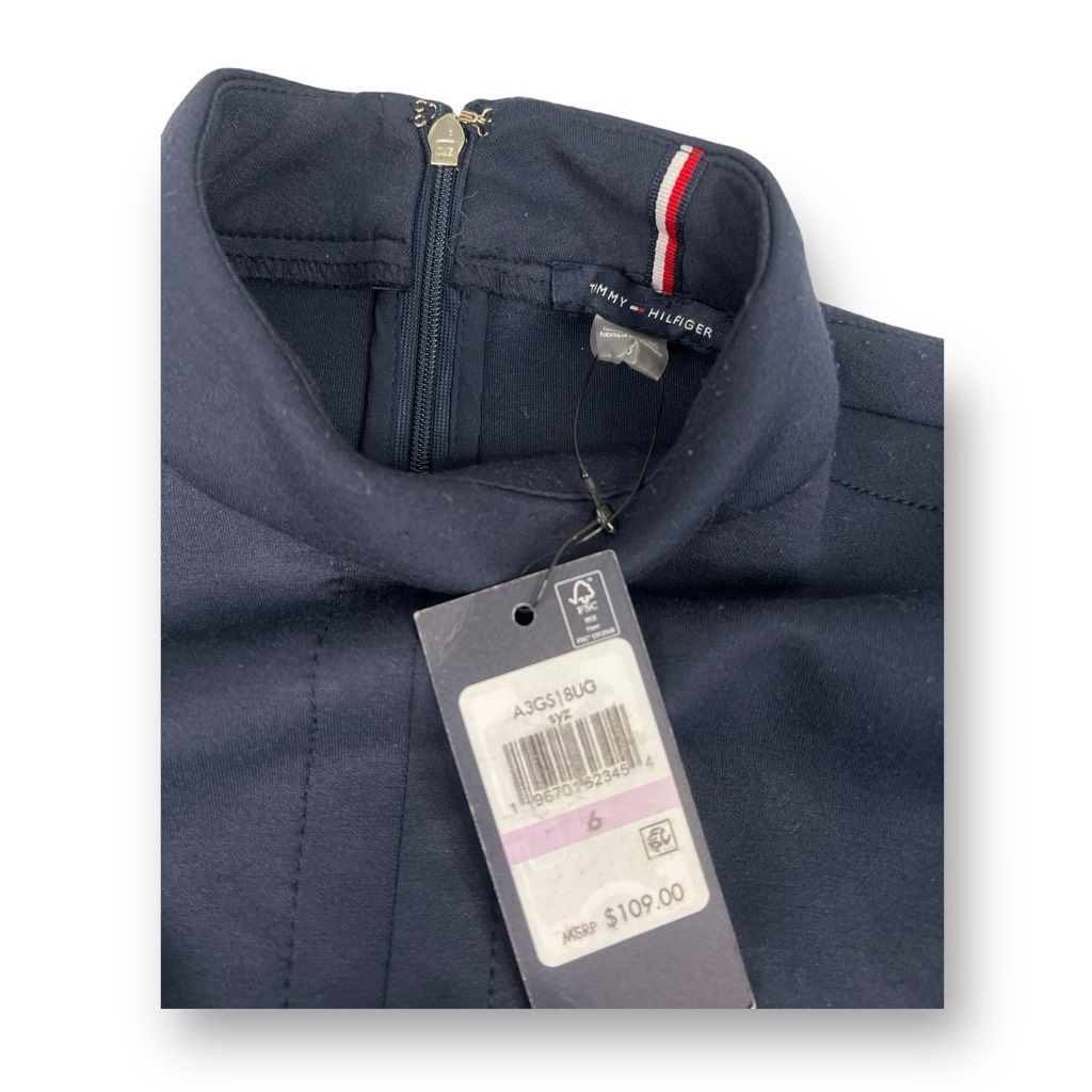 Tommy Hilfiger Tommy Hilfiger High Neck Navy Blue Dress Size 6 Size M / US 6-8 / IT 42-44 - 6 Thumbnail
