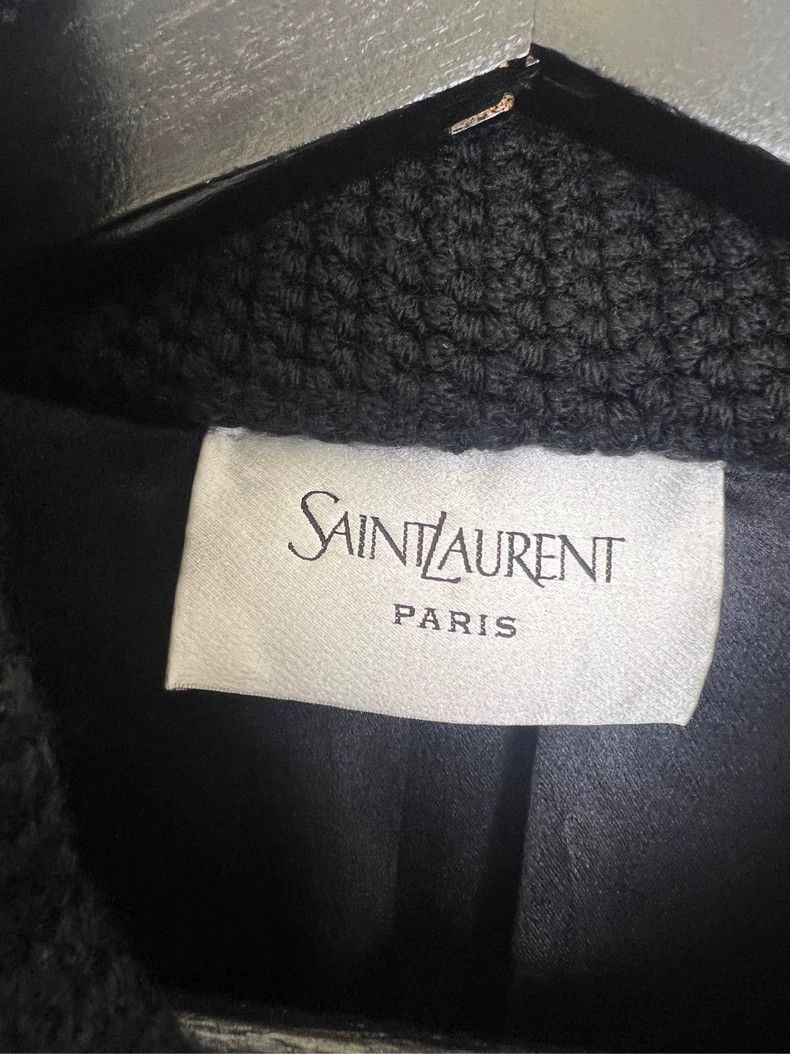 Saint Laurent Paris Saint Laurent Wool Knit Cardigan in Black-2506 Size US XL / EU 56 / 4 - 4 Thumbnail
