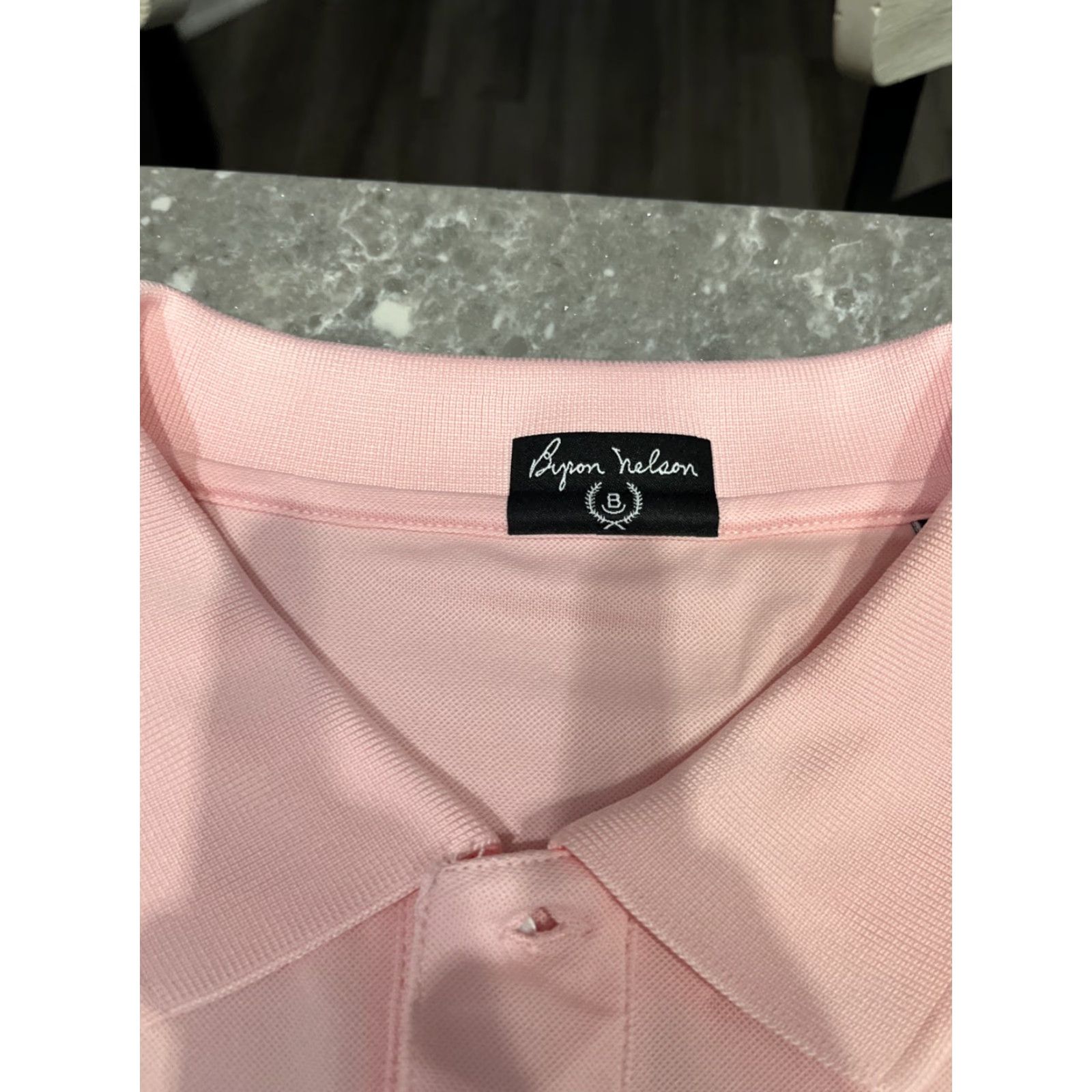 Vintage Byron Nelson Polo Shirt Mens DriWay Golf Performance 2XL Cardinal Logo Pink Size US XXL / EU 58 / 5 - 4 Thumbnail