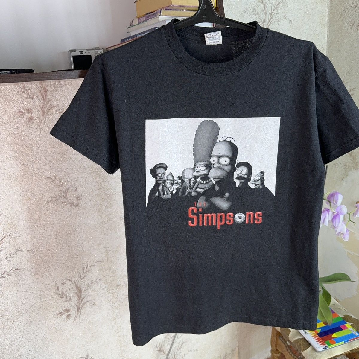 Vintage Vintage The Simpsons Clan Sopranos Parody 00s Black Movie M Size US M / EU 48-50 / 2 - 5 Thumbnail