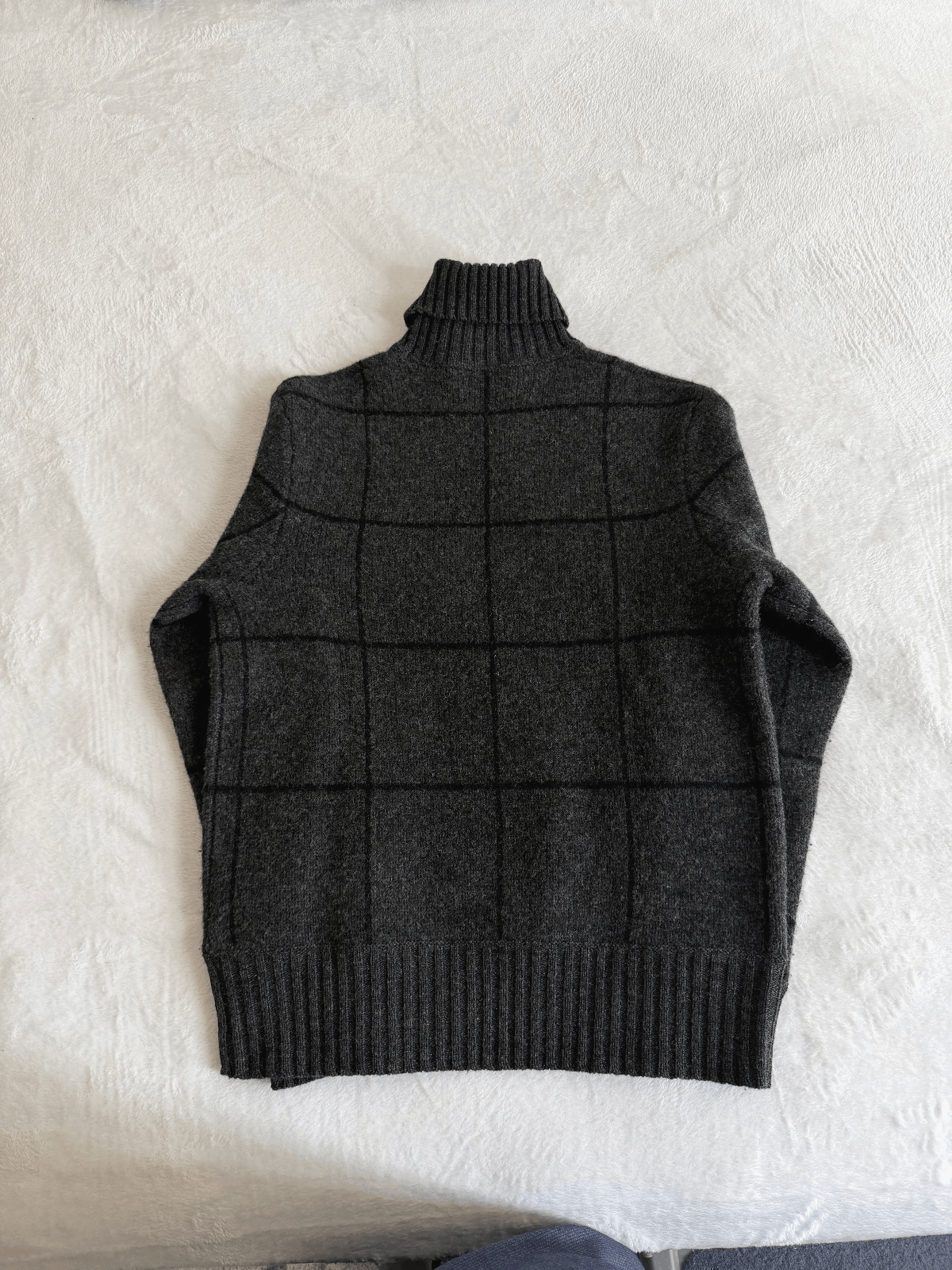 RRL Ralph Lauren RRL Ralph Lauren Wool Charcoal Windowpane Turtle Neck Small Size US S / EU 44-46 / 1 - 2 Thumbnail