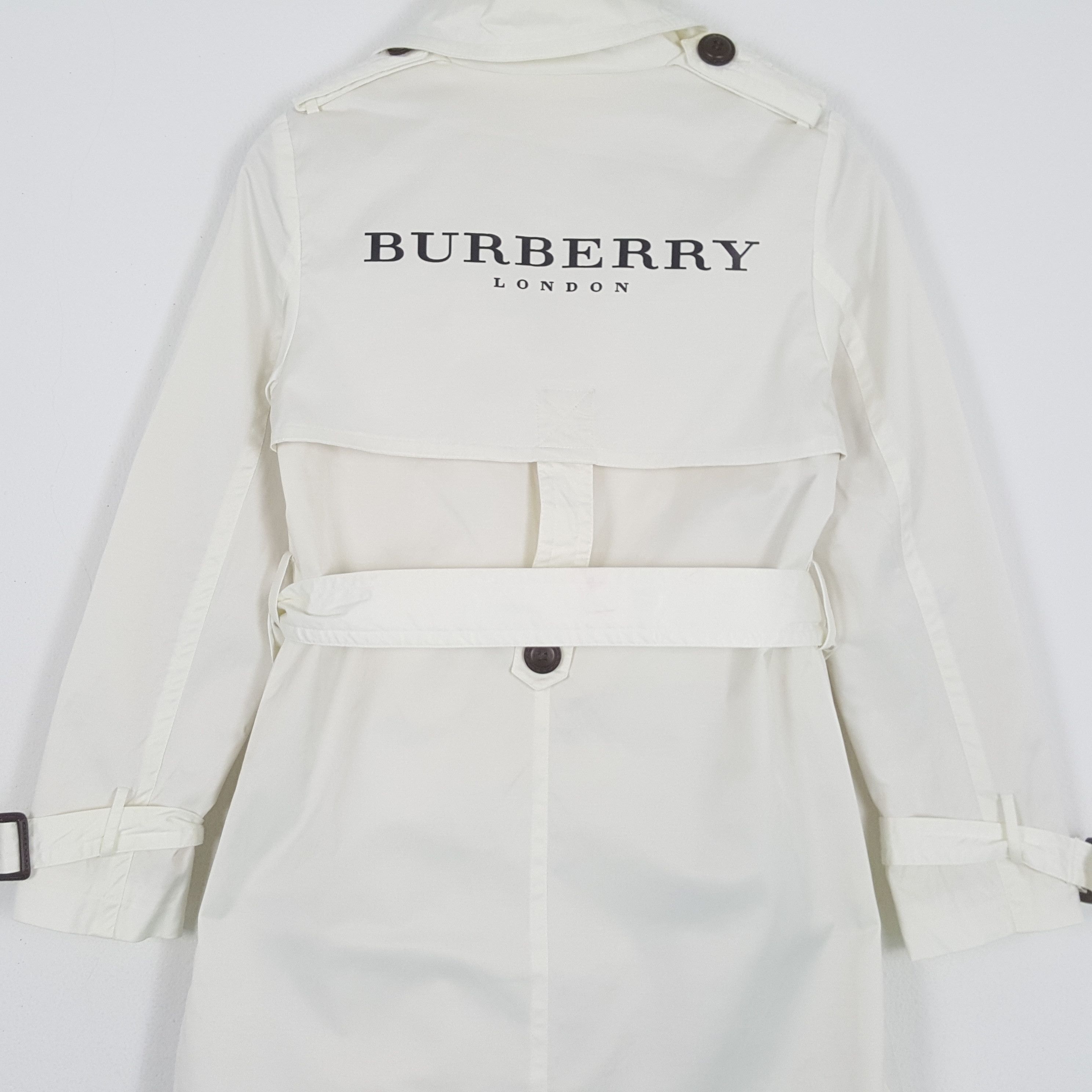 Burberry × Vintage Vintage BURBERRY LONDON Fashion Brand Trench Coat Jacket Size XS / US 0-2 / IT 36-38 - 2 Thumbnail