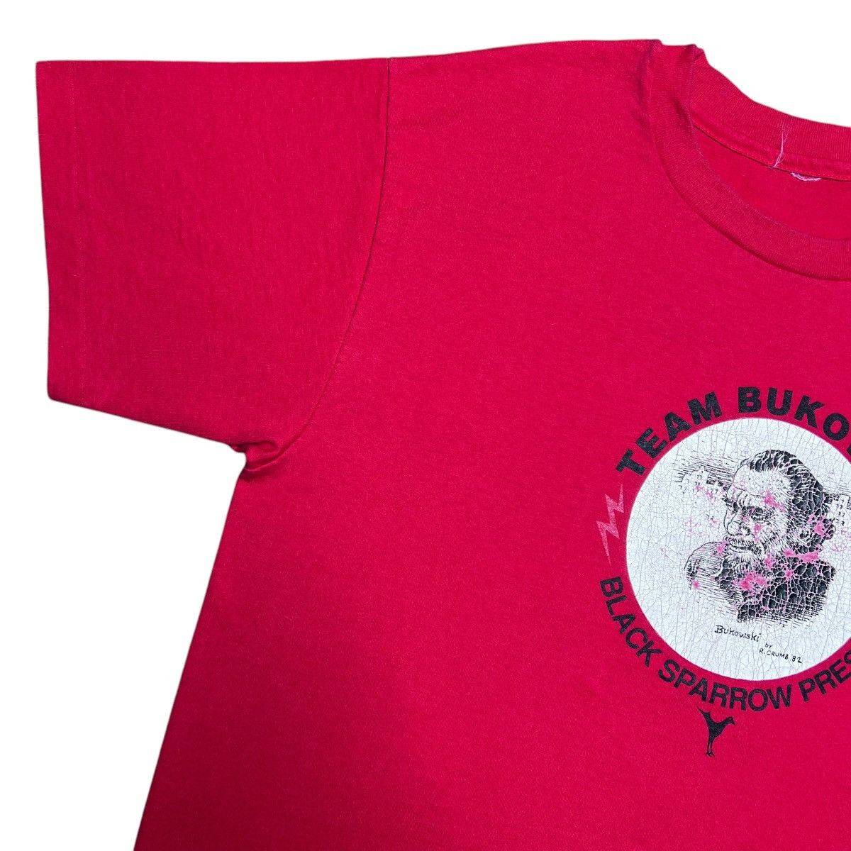 Vintage Vtg 1982 Team Bukowski Robert Crumb Black Sparrow Press Tee Size US L / EU 52-54 / 3 - 5 Thumbnail
