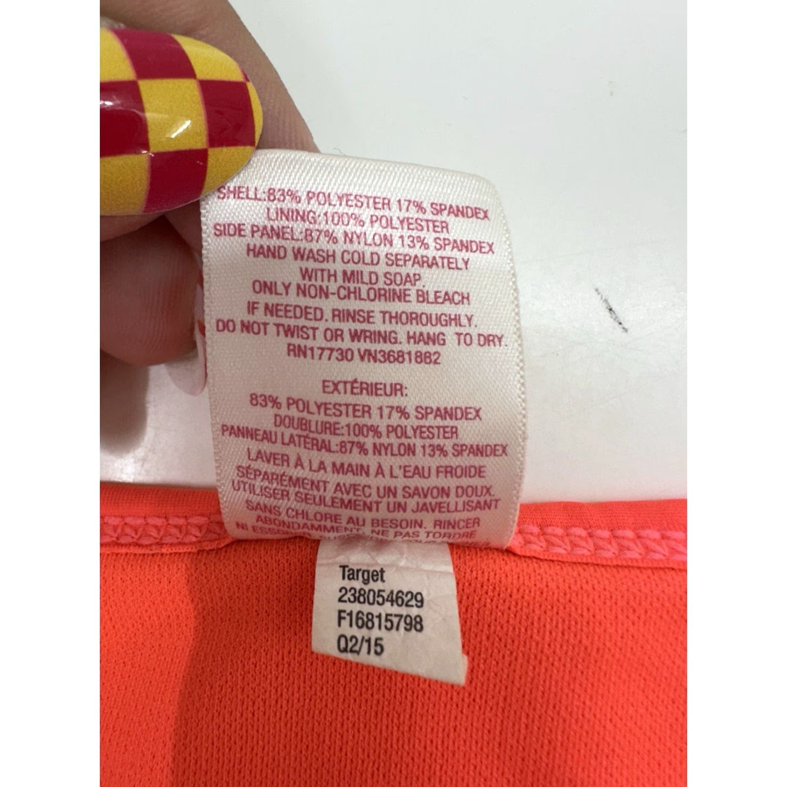 Vintage Xhilaration Womens Bikini Bottoms Size L Neon Orange Swimsuit Bottoms Solid Beach Neon 80s Size 36" / US 14 / IT 50 - 4 Thumbnail