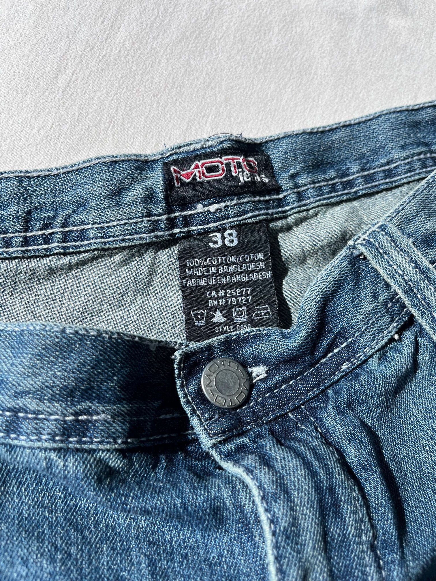 Vintage Vintage Moto Jeans Denim Shorts Size US 34 / EU 50 - 4 Thumbnail