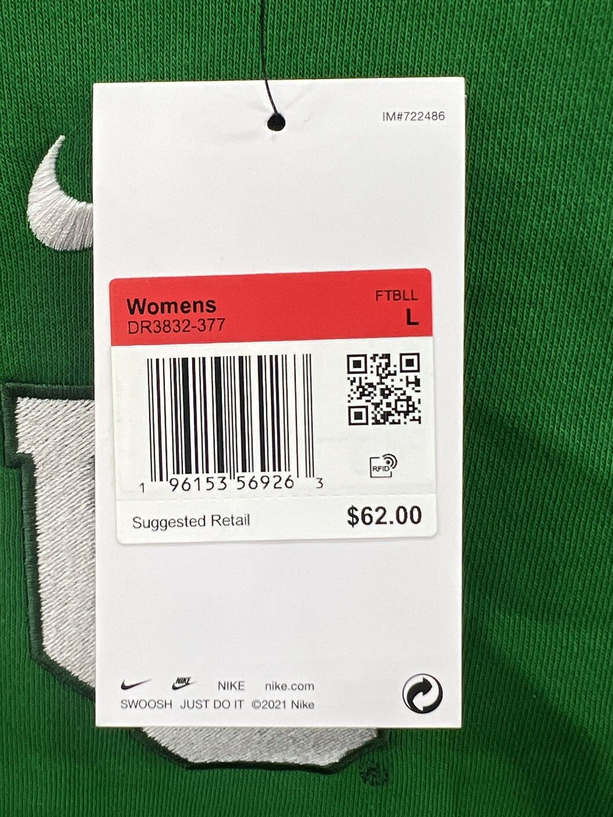 Nike Nike Oregon Women’s College Green Crewneck Large DR3832-377 Size L / US 10 / IT 46 - 4 Thumbnail