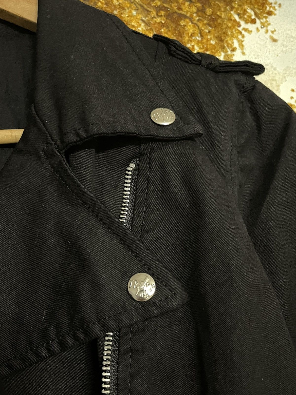 Tripp NYC Tripp Nyc Crazy Cotton Biker Black Jacket Opium Y2K Gothic Size S / US 4 / IT 40 - 11 Thumbnail