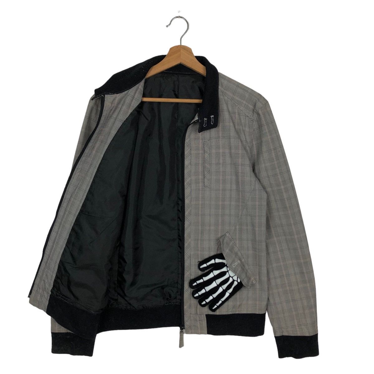 Japanese Brand VINTAGE BOMBER JACKET KLEIN PLUS HOMME TARTAN DESIGN Size US M / EU 48-50 / 2 - 8 Thumbnail