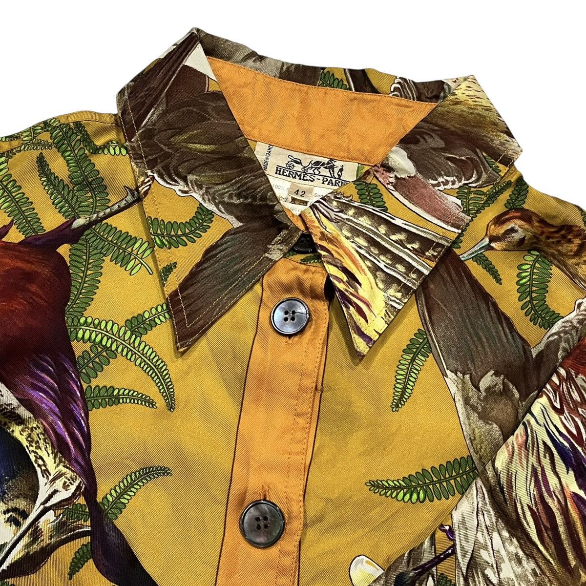 Hermes Hermes Paris H De Linares Silk Shirt Size US L / EU 52-54 / 3 - 5 Thumbnail