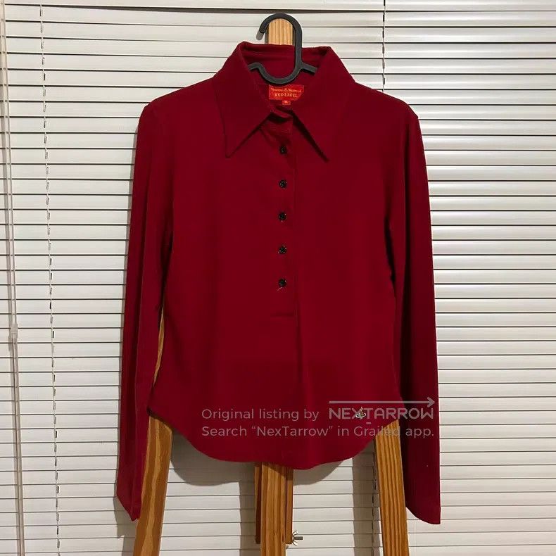 Vivienne Westwood Vivienne Westwood Collared Long Sleeve T-Shirt Top Size M / US 6-8 / IT 42-44 - 2 Thumbnail