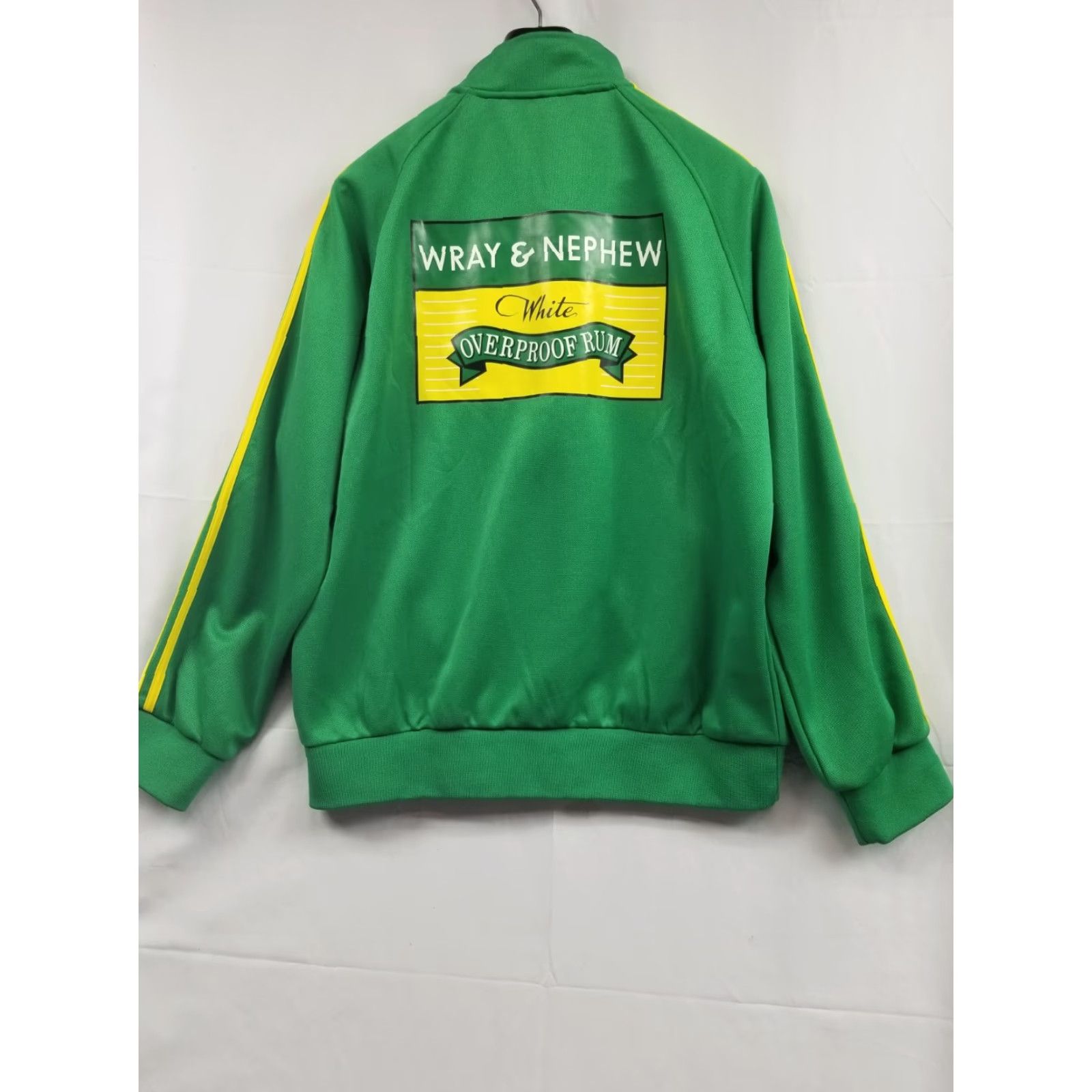 Vintage VINTAGE Wray & Nephew Jacket Green Track Coat Overproof Rum Full Strength Men's XL Zip Polyester Track Mens XL Green Size US XL / EU 56 / 4 - 2 Thumbnail