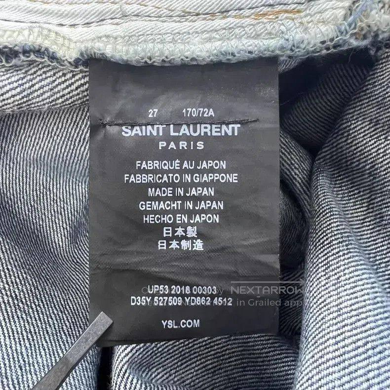 Saint Laurent Paris Saint Laurent Distressed Denim Jeans. Size US 27 - 6 Thumbnail