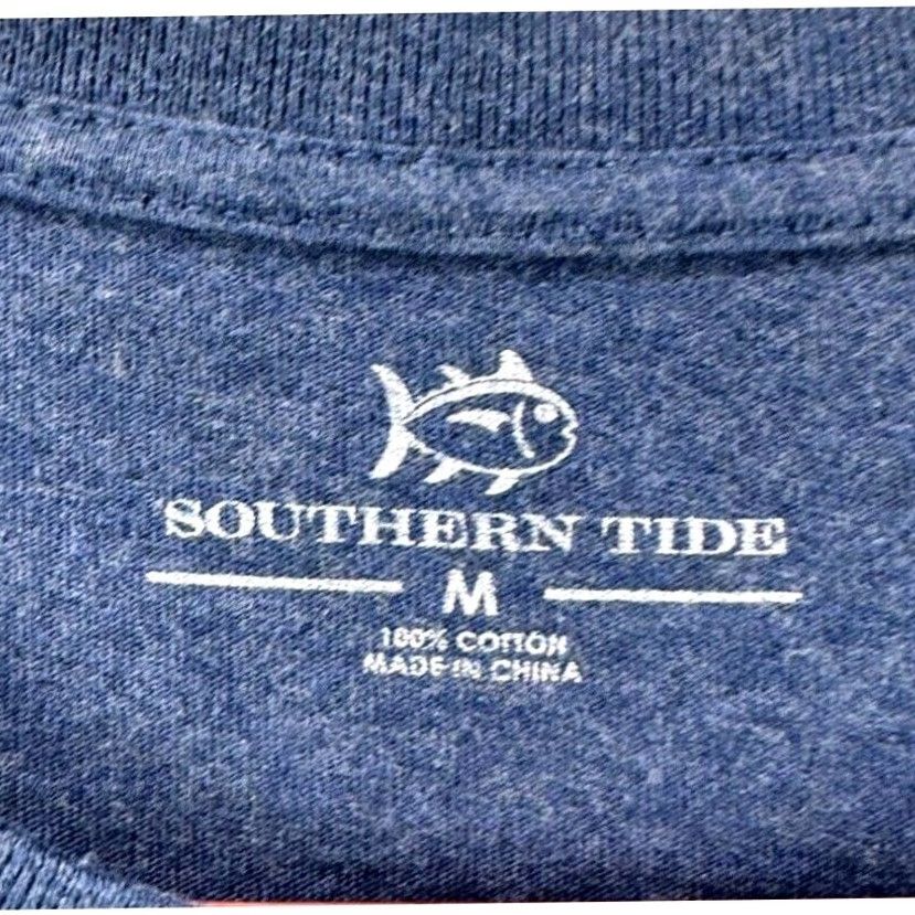 Southern Tide Southern Tide T-Shirt Long Sleeve Graphic Print Logo Mens Medium Blue Size US M / EU 48-50 / 2 - 5 Thumbnail