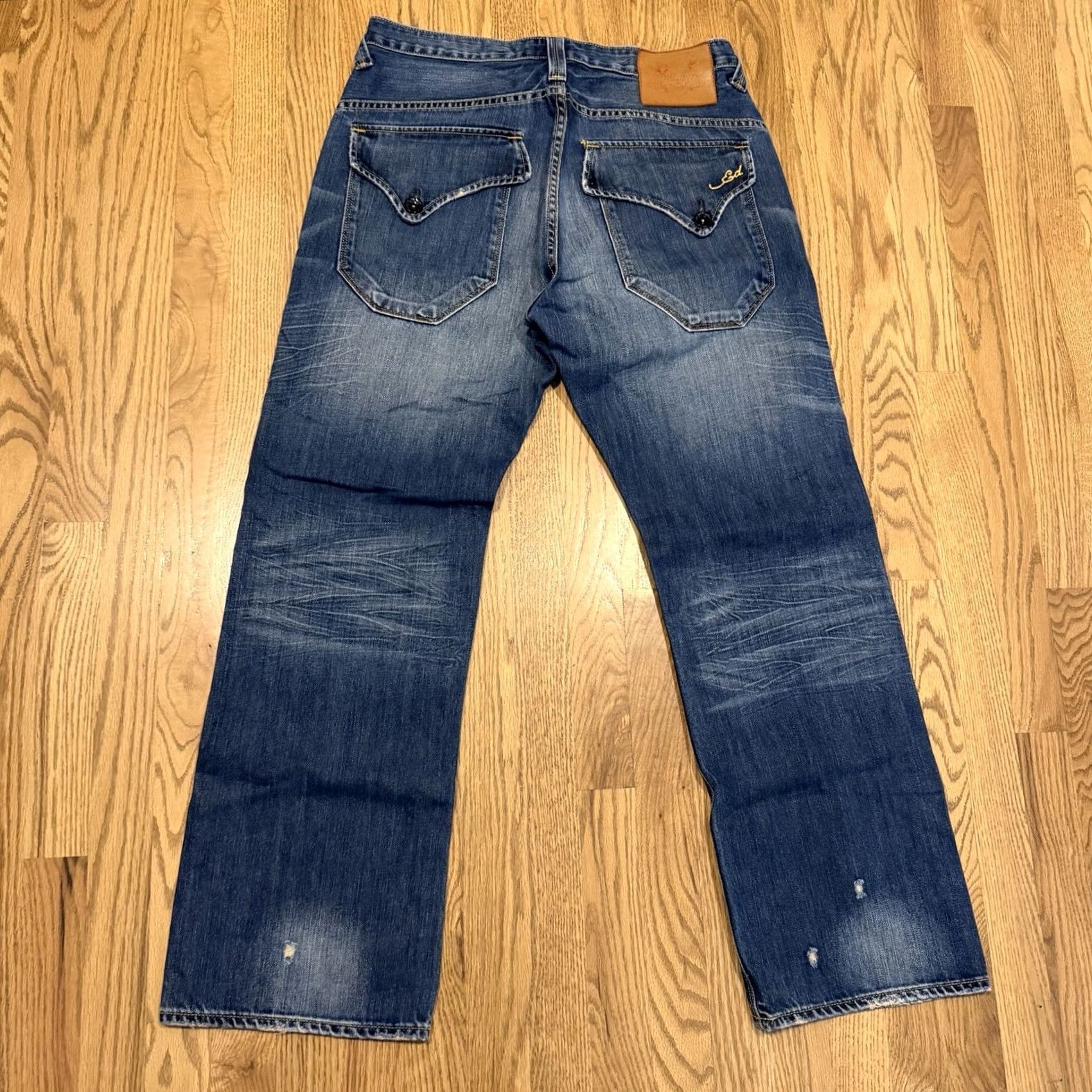 Ed Hardy Ed Hardy Christian Audigier Denim Jeans Men’s 34x32 Fits 34x30.5 Flap Pockets Size US 34 / EU 50 - 2 Thumbnail