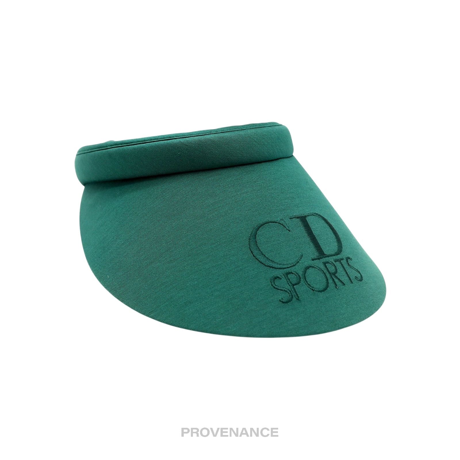 Dior 🔴 Christian Dior CD Sports Logo Visor - Green Size ONE SIZE - 3 Thumbnail