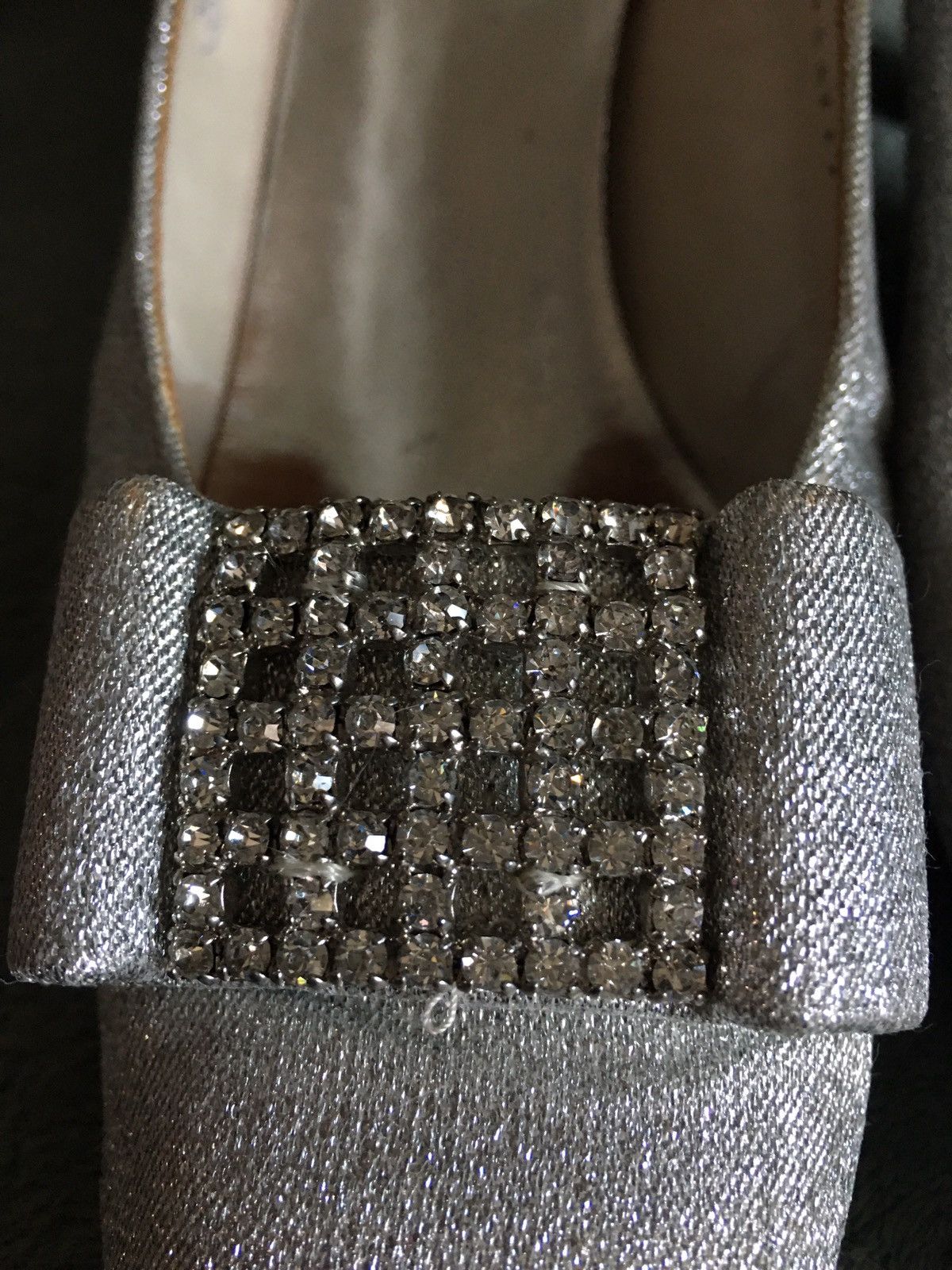 Dior Souliers Christian Dior Vintage Cristal Silver Pump Heels 6 Size US 6 / IT 36 - 6 Thumbnail