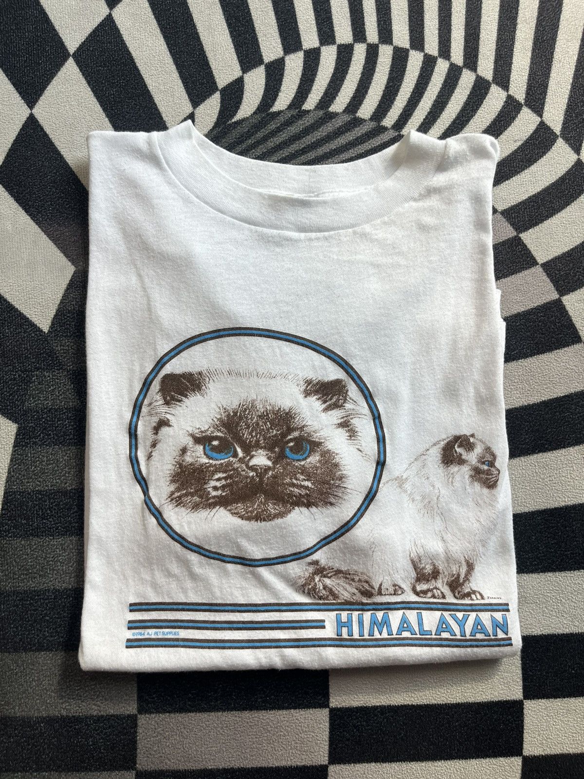 Arts & Science Vintage HIMALAYAN CAT 1984’s Tshirt Size US XL / EU 56 / 4 - 1 Thumbnail
