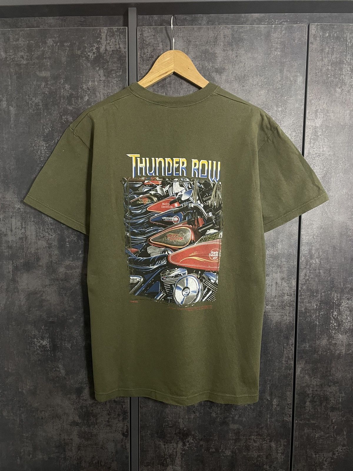 Vintage Rare 1998 Harley Davidson Thunder Row T-shirt 3D Emblem USA Size US M / EU 48-50 / 2 - 1 Thumbnail