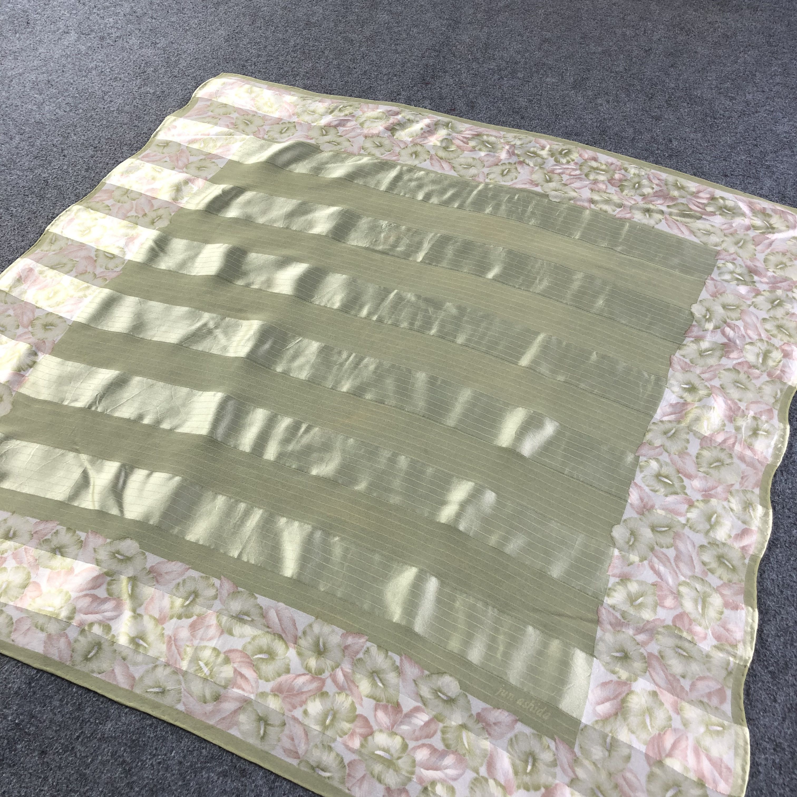 Japanese Brand Jun Ashida Slit Thread Silk Scarf M752 Size ONE SIZE - 2 Thumbnail