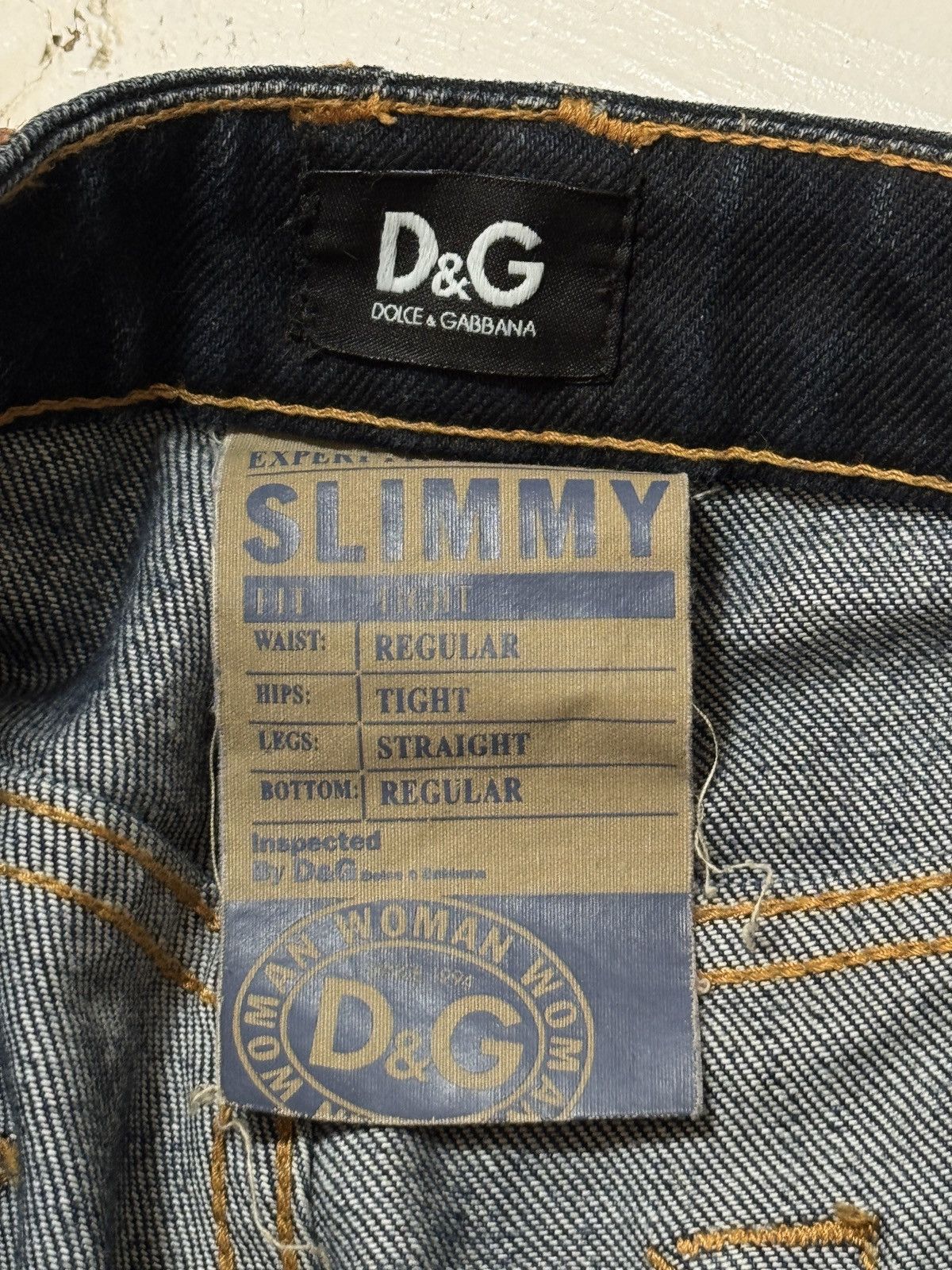 VINTAGE DOLCE&GABBANA 2000s SLIMMY WMN DENIM PANTS