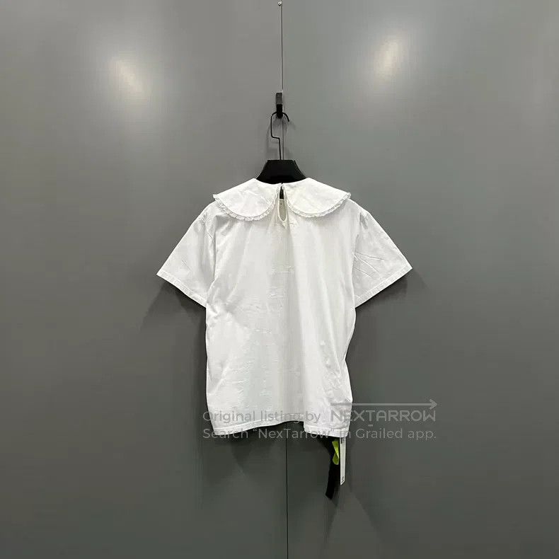 Miu Miu Miu Miu Size S Doll collar letter logo short sleeve Size S / US 4 / IT 40 - 2 Thumbnail