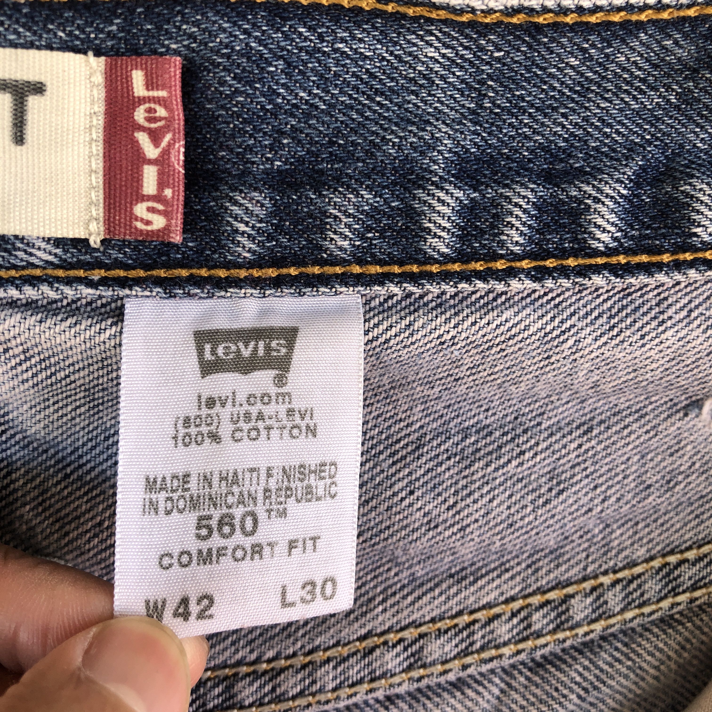 Levi's Vintage Y2K Levis 560 Light Wash Jeans Levi's Faded Denim Size US 40 / EU 56 - 10 Thumbnail