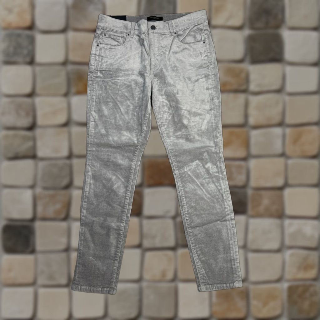 Ann Taylor Ann Taylor Modern Fit The Skinny Velvet Jeans Womens 8 Gray Mid Rise 30x26 New Size 30" / US 8 / IT 44 - 1 Thumbnail