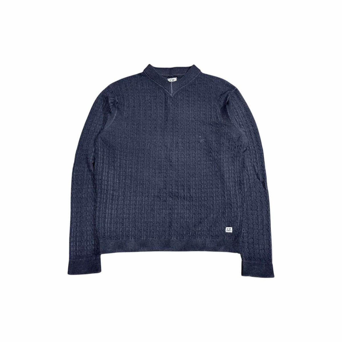 C.P. Company × Massimo Osti × Vintage 🔥Archived Vintage Cp Company Wool Sweater Cable Kni Size US L / EU 52-54 / 3 - 1 Thumbnail