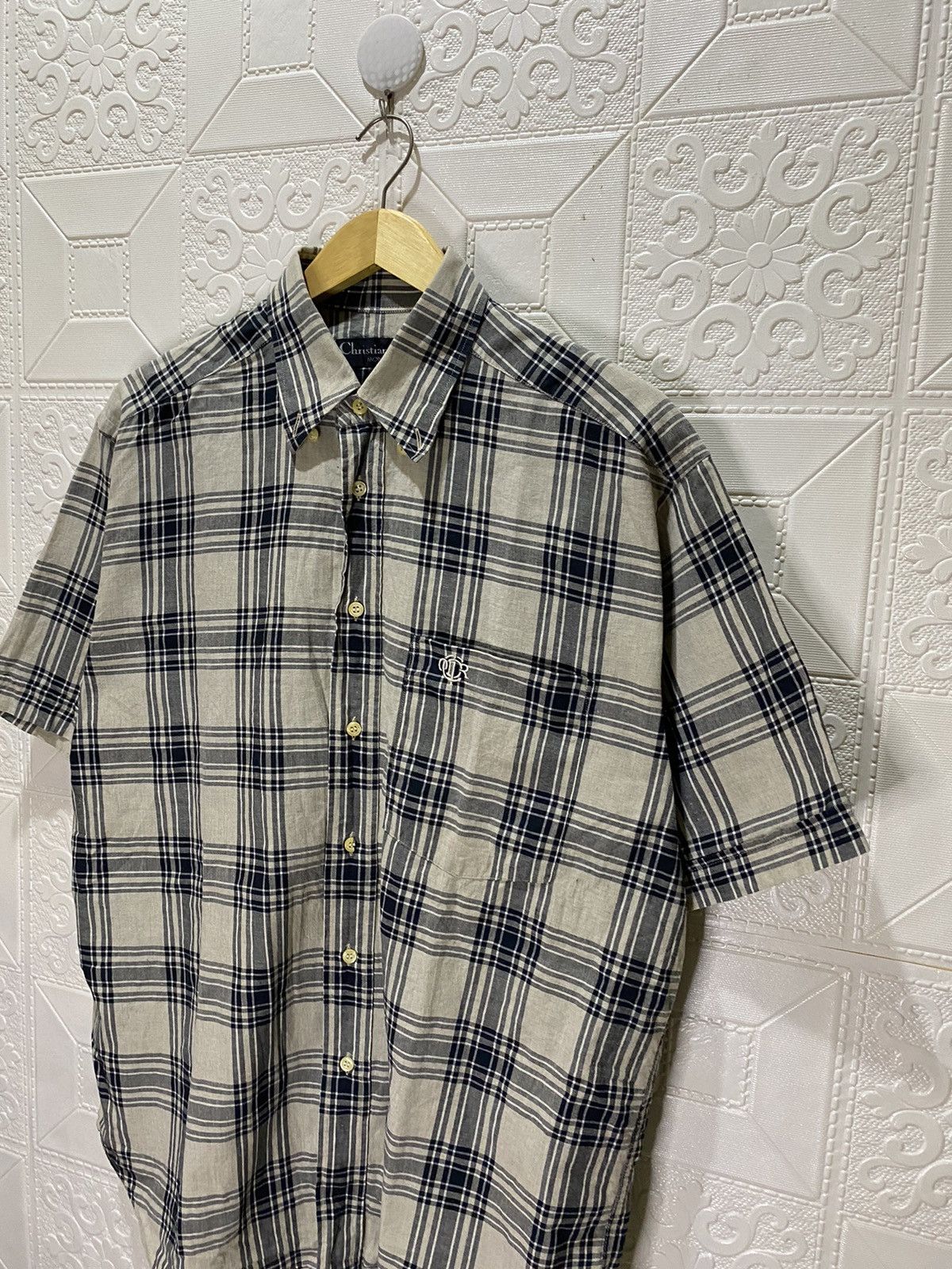 Christian Dior Monsieur × Vintage Vintage Christian Dior Monsieur Stripe Shirts Size US M / EU 48-50 / 2 - 2 Thumbnail