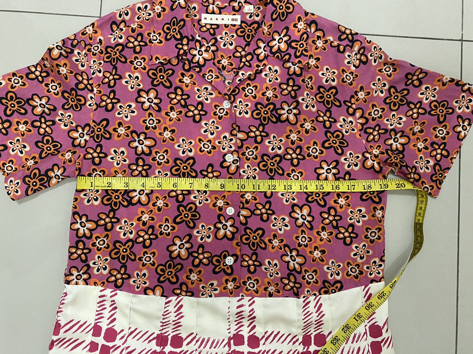 Marni × Uniqlo Uniqlo Marni Open Collar Short Sleeve Pleated Dress Size S / US 4 / IT 40 - 5 Thumbnail