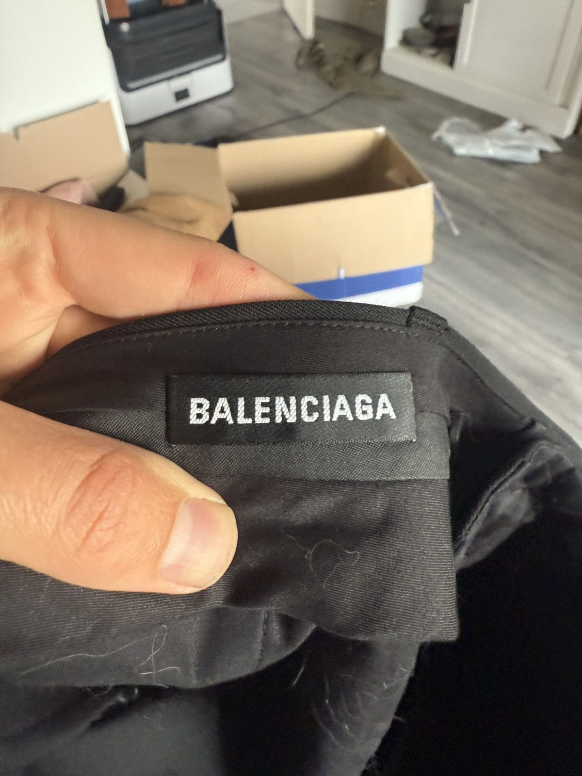 Balenciaga Balenciaga Black Tailored Wool Trousers Size US 36 / EU 52 - 9 Thumbnail