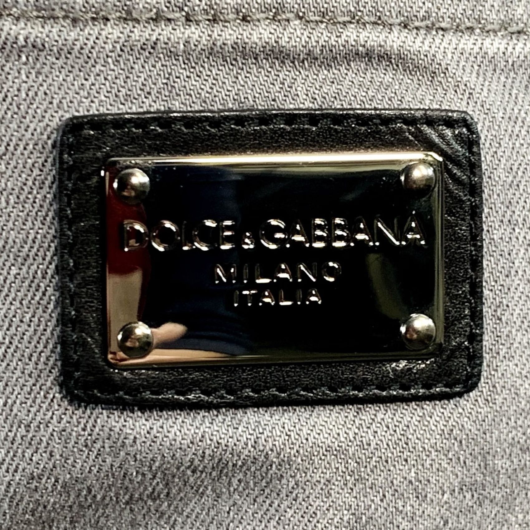 Dolce & Gabbana DOLCE & GABBANA Grey Twill Tapered Jeans Women Size 4 Size 27" / US 4 / IT 40 - 3 Thumbnail