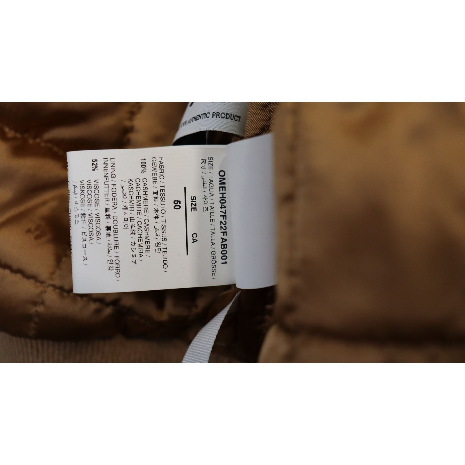 Off-White o1rshd1 " Touch Carefully " Jacket in Brown Size US M / EU 48-50 / 2 - 10 Thumbnail