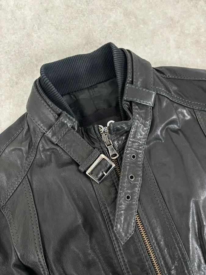 Dolce & Gabbana 2010s Dolce & Gabbana Black Classy Leather Jacket Size US L / EU 52-54 / 3 - 9 Thumbnail
