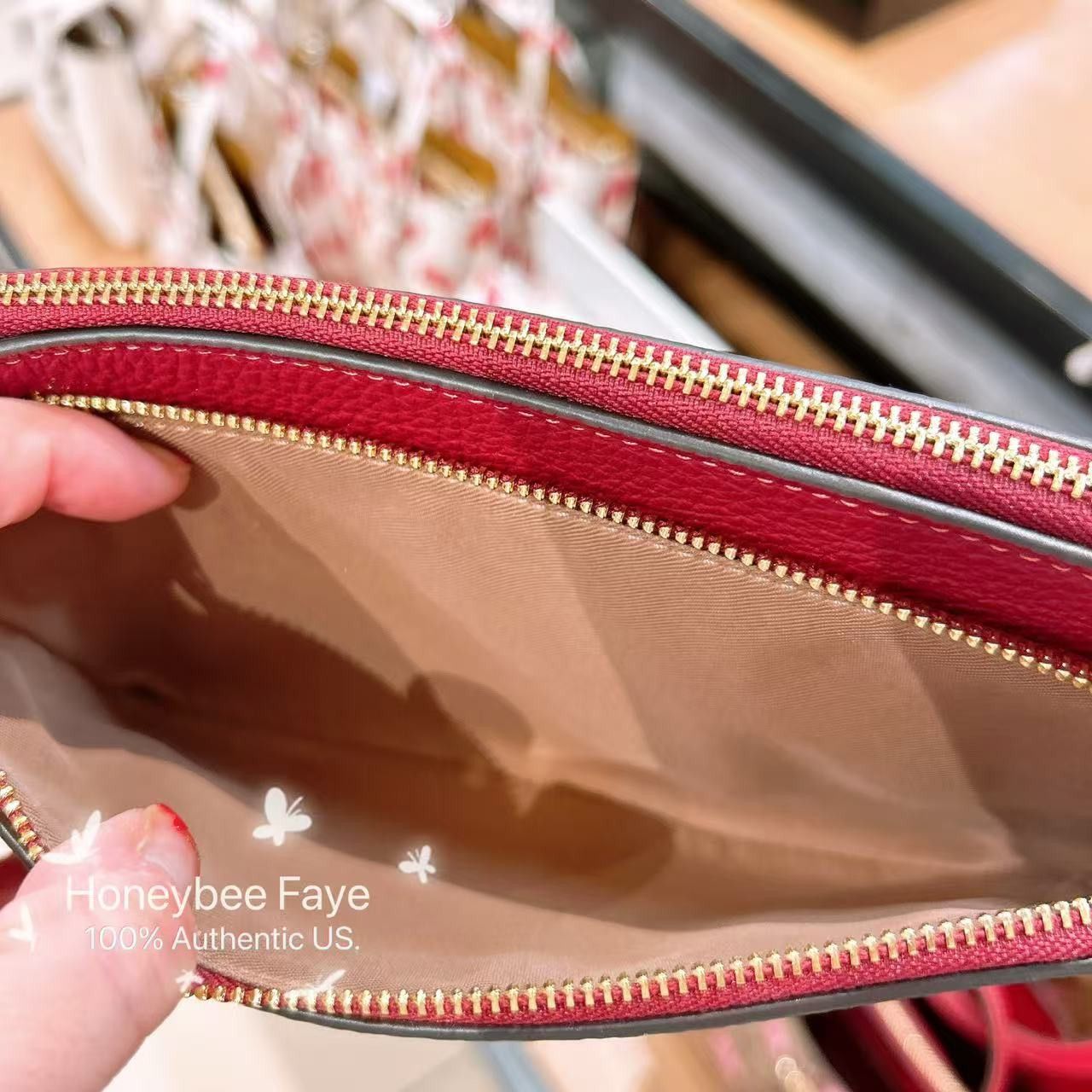 Coach 🍒 Double Zip Wallet In Signature Canvas With Cherry CZ763 Size ONE SIZE - 5 Thumbnail