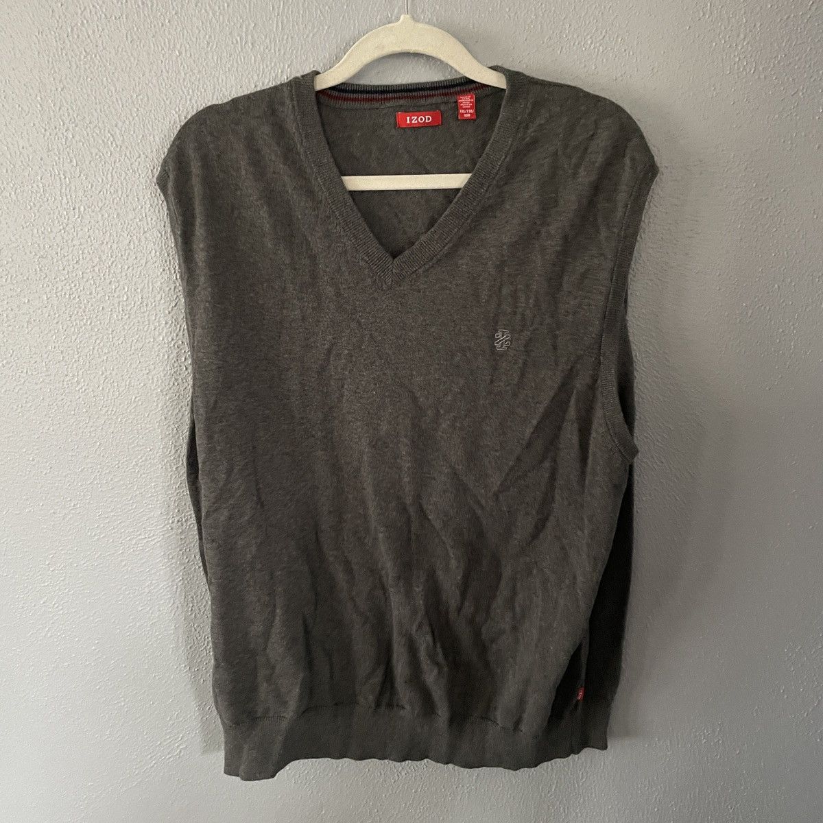 Izod × Vintage Vintage Izod Logo Grey Sweater Vest Men’s Size XXL Size US XXL / EU 58 / 5 - 1 Thumbnail