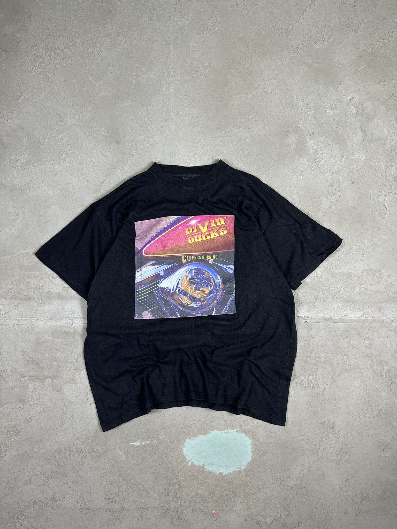Band Tees × Vintage Vintage Y2k Divin Ducks Rock Band Promo T-shirt Size US XL / EU 56 / 4 - 1 Thumbnail