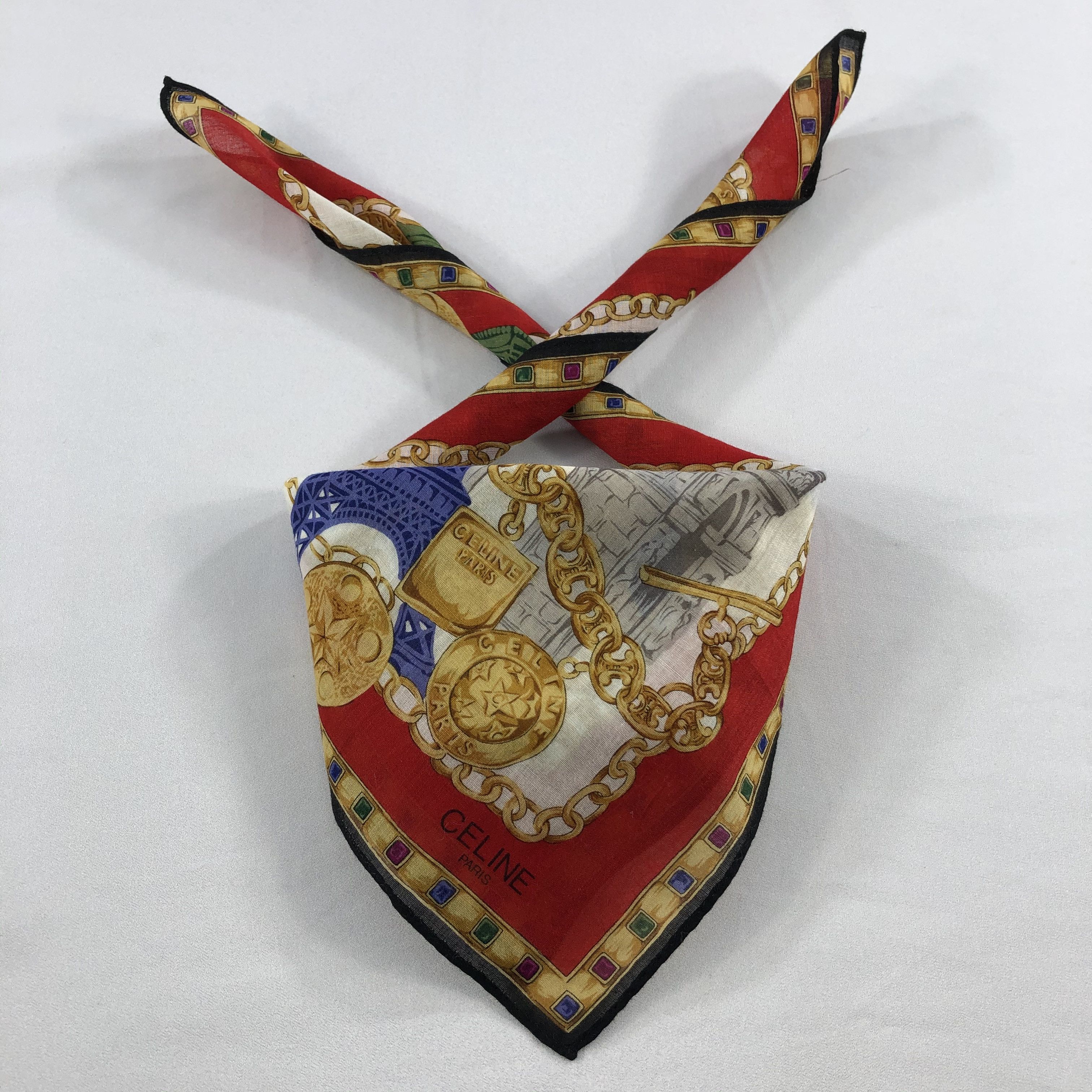 Celine × Vintage Celine Neckerchief / Bandana / Handkerchief Size ONE SIZE - 1 Thumbnail