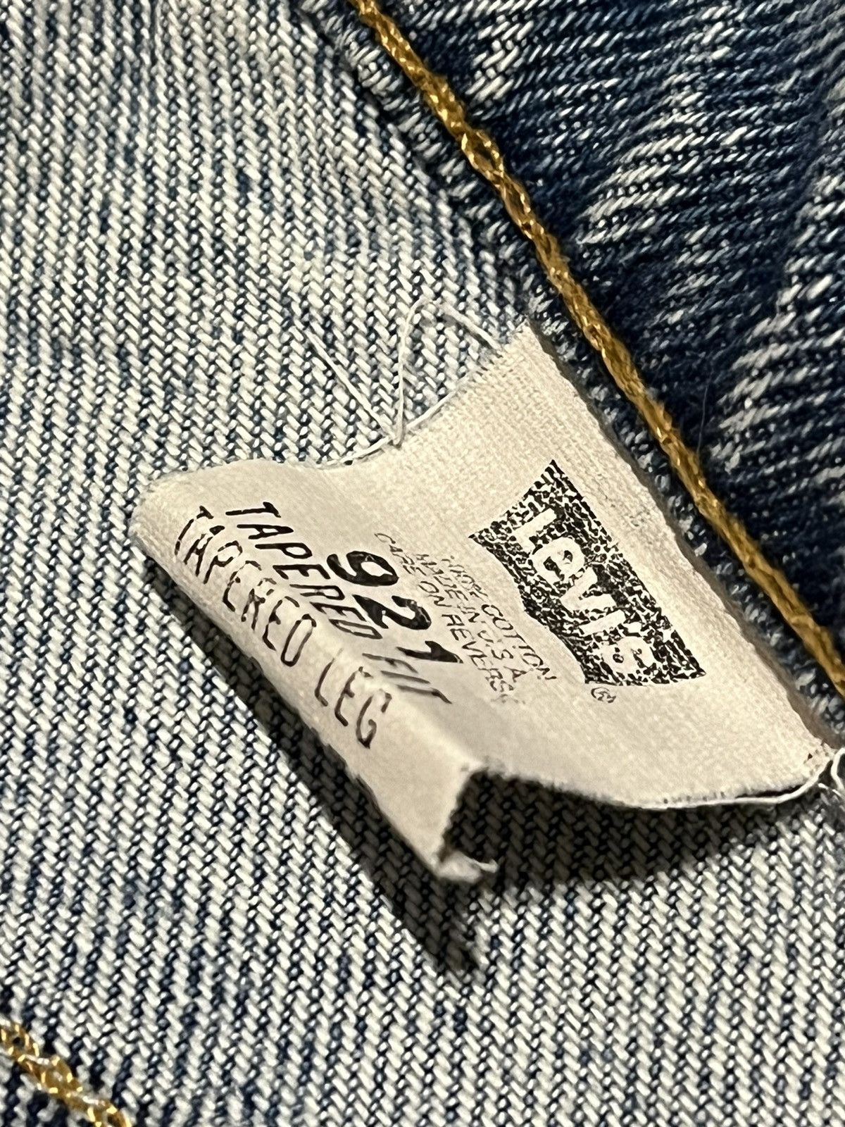 Levi's × Vintage Crazy Vintage 90s Orange Tab Levi 550 Jean Shorts Light Wash Size US 36 / EU 52 - 2 Thumbnail