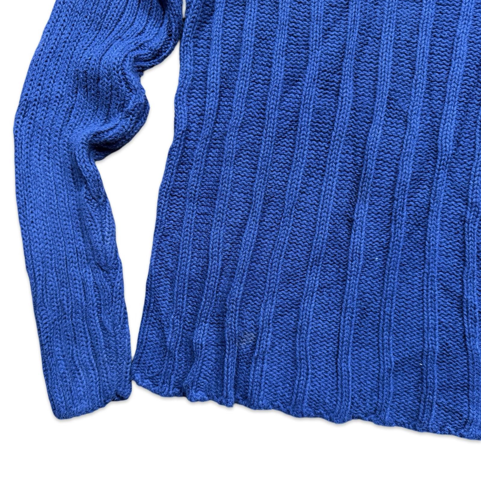 Bugle Boy Vintage Bugle Boy Y2K Navy Ribbed Sweater Size US M / EU 48-50 / 2 - 4 Thumbnail