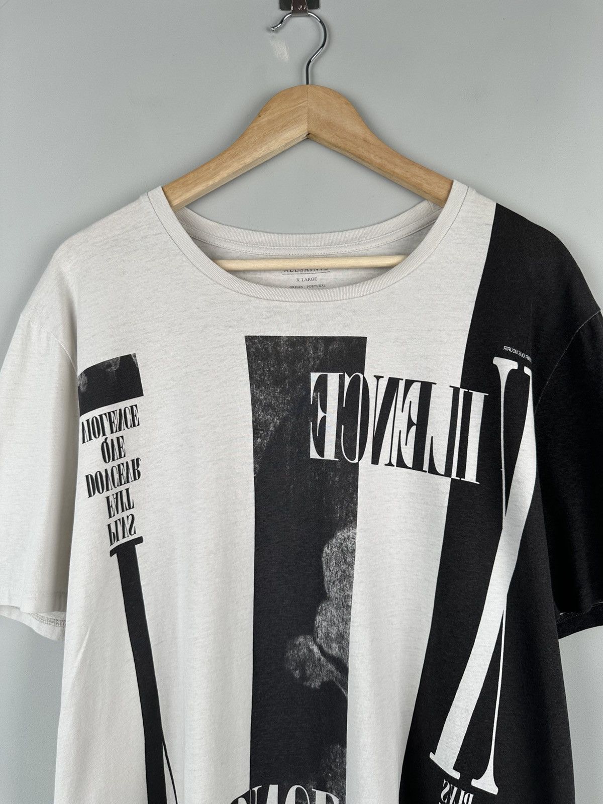 Allsaints AllSaints Silent 1/2 Band Crew Tee Size US XL / EU 56 / 4 - 3 Thumbnail