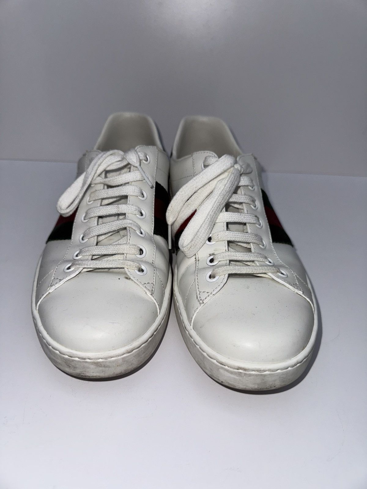 Gucci Gucci ace leather sneakers Size US 9.5 / EU 42-43 - 4 Thumbnail