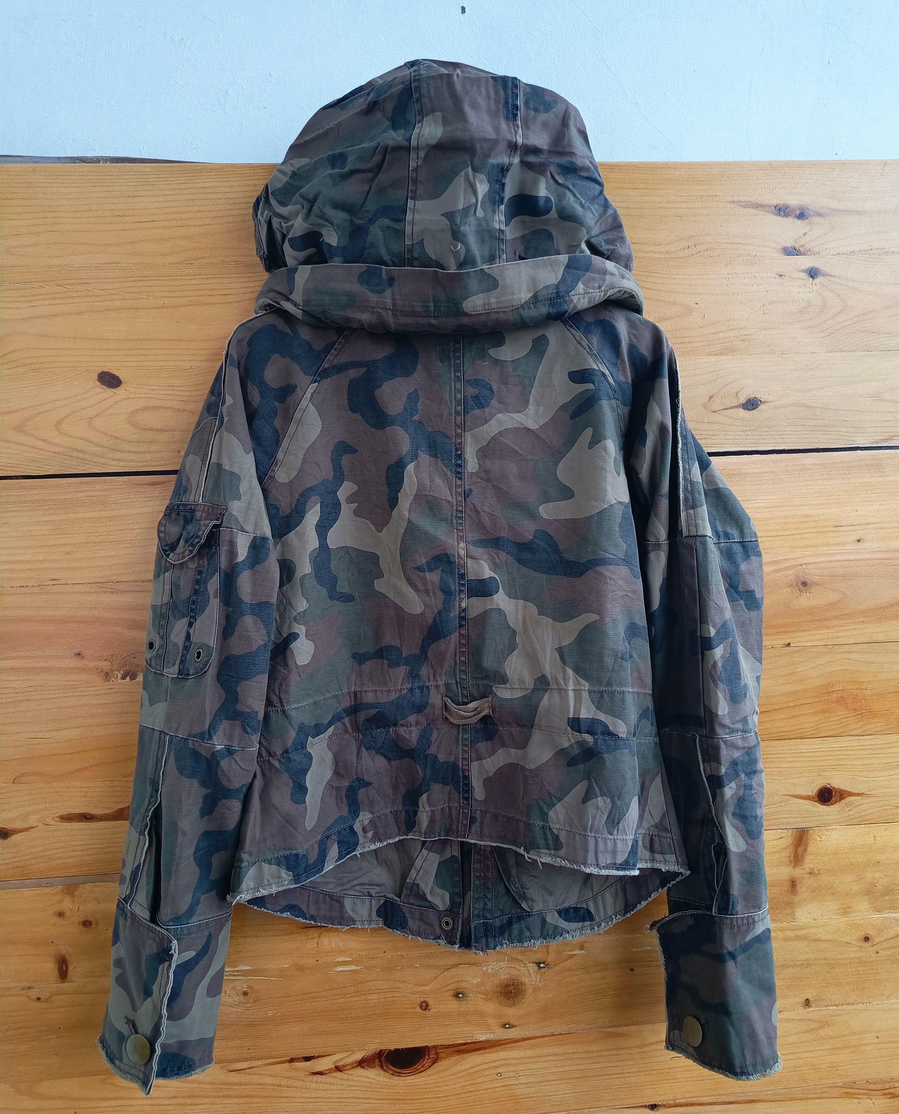 GOA Beauty Brown Camo Military Bono Hoodies solid brake Size L / US 10 / IT 46 - 3 Thumbnail