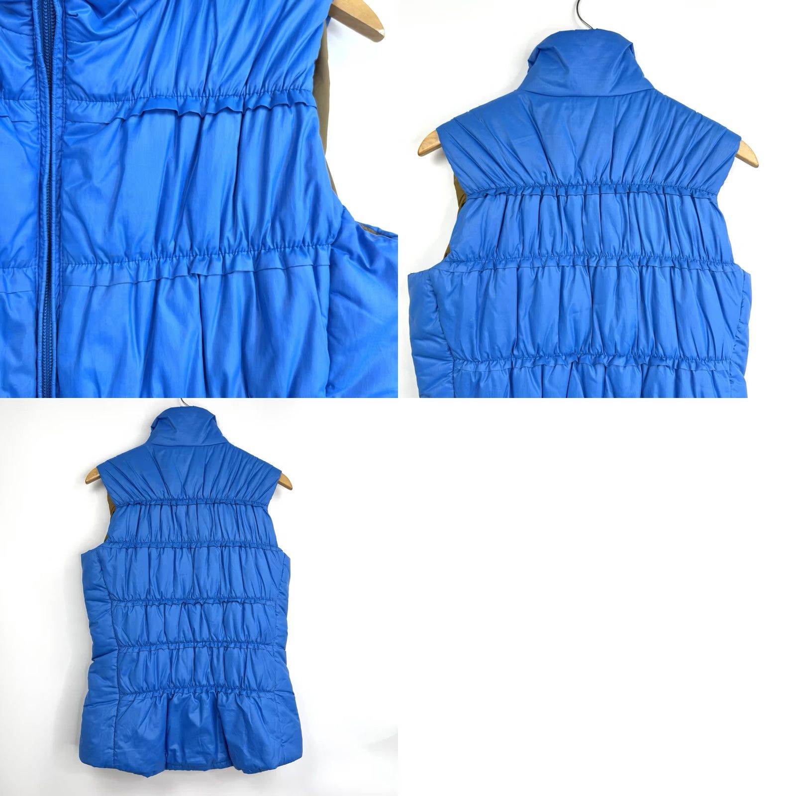 Patagonia Patagonia Lidia Vest Womens Large Blue Quilted Puff Insulated Packable Zipper Pockets Stand-Up Collar Mid-Length Sleeveless Casual Outdoor Travel Size L / US 10 / IT 46 - 9 Thumbnail